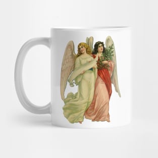 Vintage Victorian Christmas Angels Mug